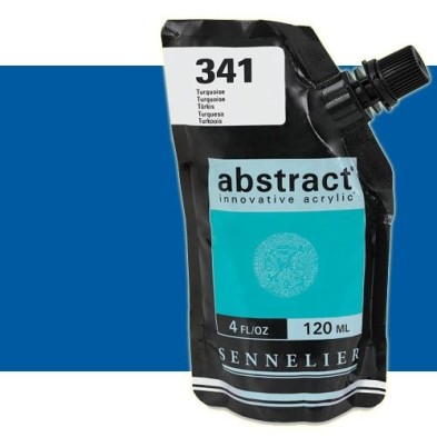Material Bellas Artes - Pintura - Acrilico Sennelier Abstract Azul Cerúleo Tono 323, 120 ml. | totenart.com