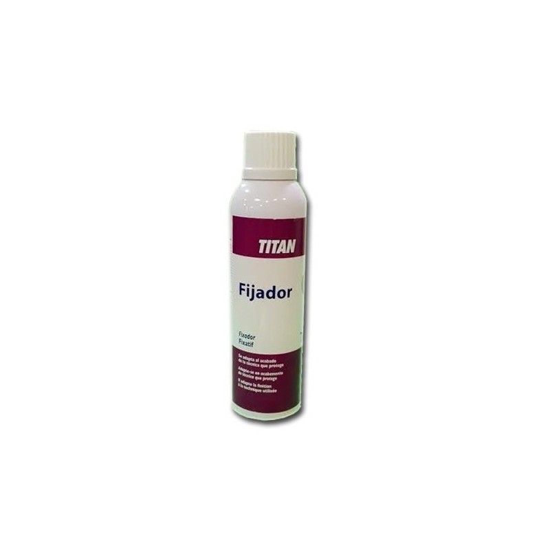 Material Bellas Artes - Pintura - Barniz Fijador SPRAY Titan, 200 ml.  | totenart.com