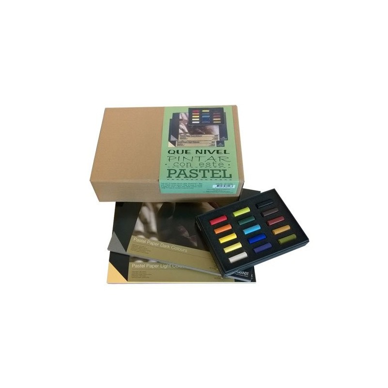 Material Bellas Artes – pintura-y-dibujo - Set Pastel Rembrandt 15 medios colores con 2 blocs | totenart.com