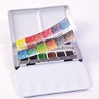 Material Bellas Artes - Pintura - Caja metálica con 12 acuarelas Sennelier 1/2 godet  | totenart.com