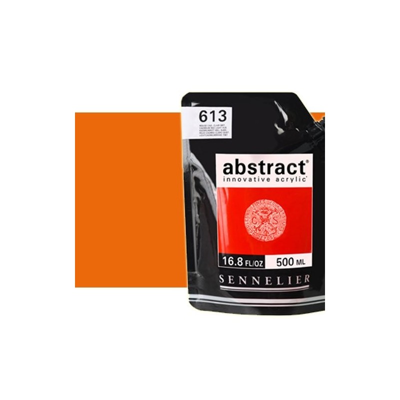 Material Bellas Artes - Pintura - Acrilico Sennelier Abstract Rojo Cadmio Anaranjado Tono 615, 500 ml. | totenart.com