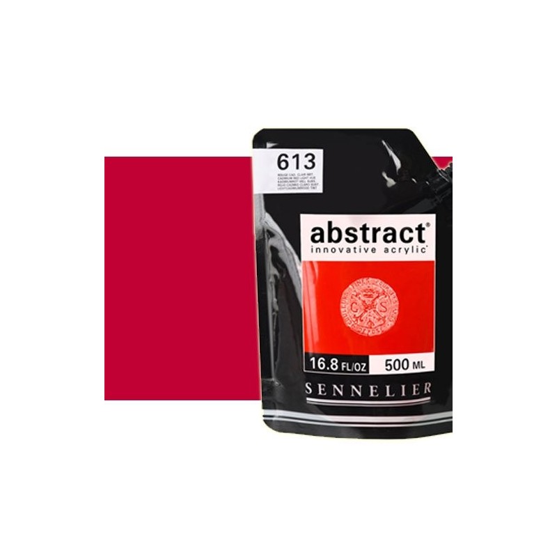 Material Bellas Artes - Pintura - Acrilico Sennelier Abstract Rojo Cadmio Oscuro Tono 606, 500 ml. | totenart.com