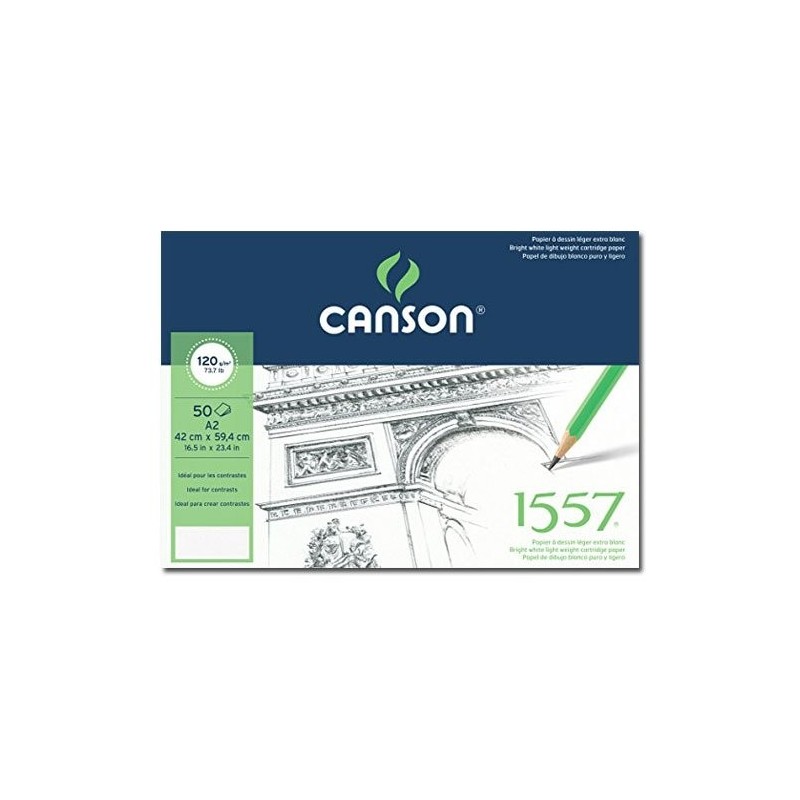 Material Bellas Artes – pintura-y-dibujo - 1557 Croquis Canson (Block), 50h., 120 gr., 42x59.4 cm. | totenart.com