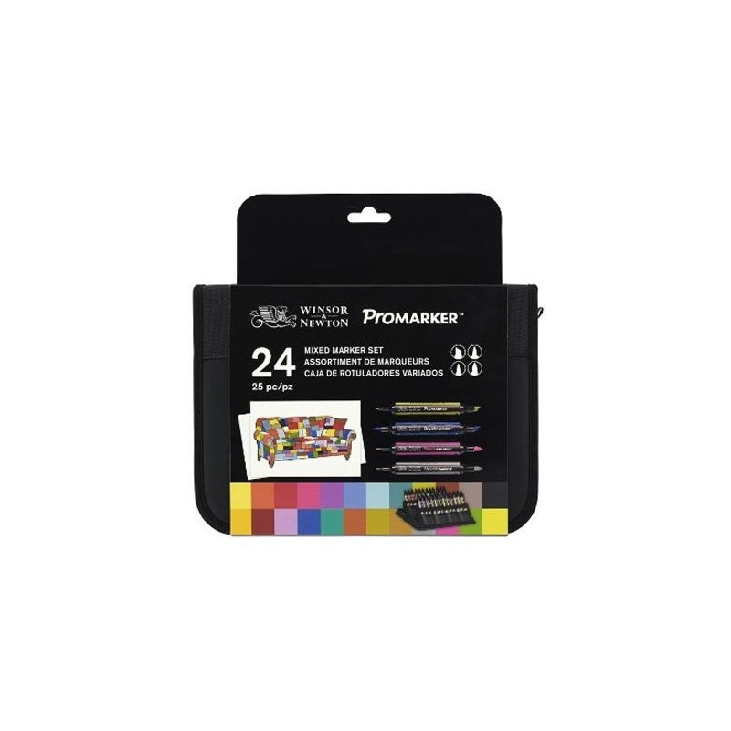 Material Bellas Artes - Pintura - Rotulador Promarker Winsor & Newton , set 24 uds. - VARIADO - | totenart.com
