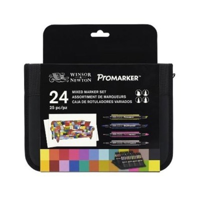 Material Bellas Artes - Pintura - Rotulador Promarker Winsor & Newton , set 24 uds. - VARIADO - | totenart.com
