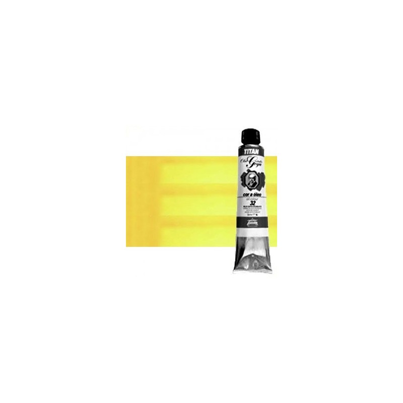Material Bellas Artes - Pintura - Óleo Titan Goya n. 26 color amarillo Goya limón, 200 ml. | totenart.com