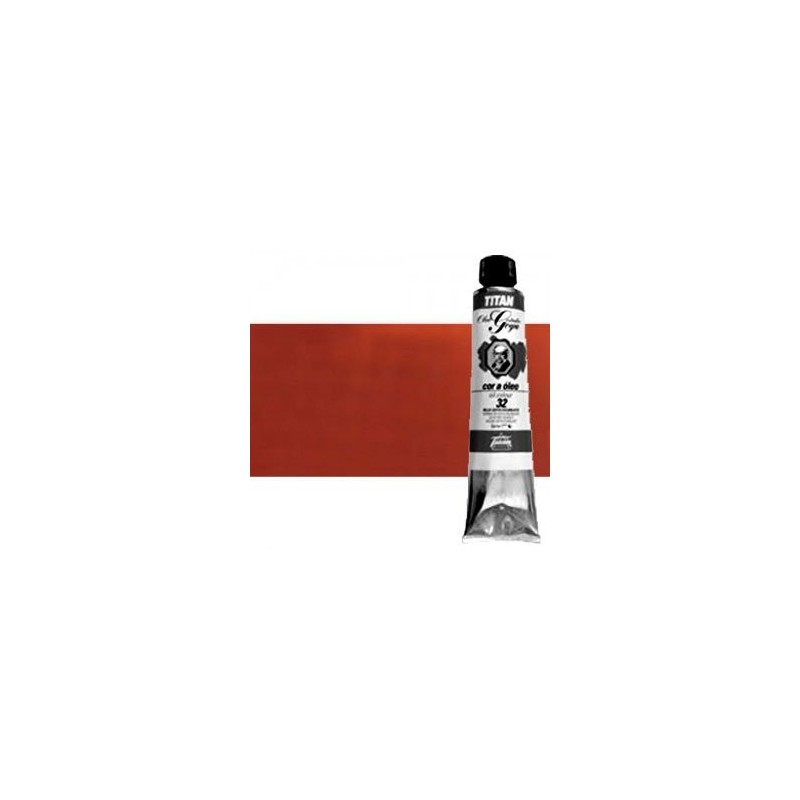 Material Bellas Artes - Pintura - Óleo Titan Goya n. 100 color rojo inglés claro, 200 ml. | totenart.com