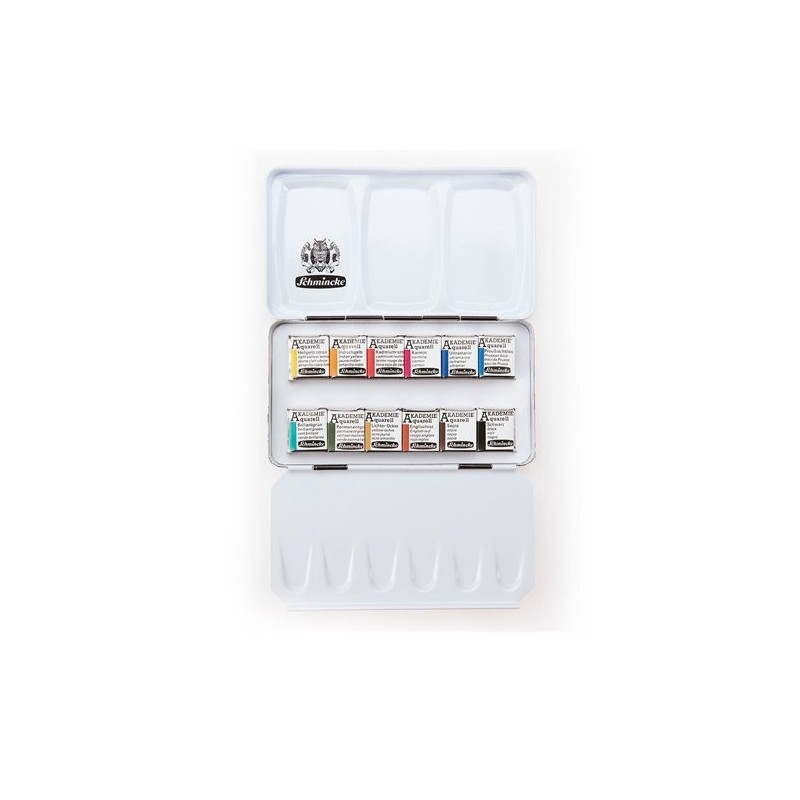 Material Bellas Artes - Pintura - Caja acuarelas Schmincke Akademie , 12 1/2 godets | totenart.com