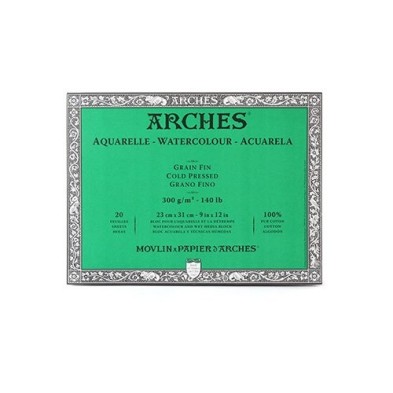 Material Bellas Artes - Pintura - Acuarela Arches 300 gr, 20x20 cm, G. Fino, bloc 20 h. | totenart.com