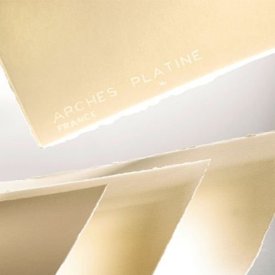 Material Bellas Artes - Pintura - Hoja Arches Platine 310 gr, 56x76 cm, Blanco Natural | totenart.com