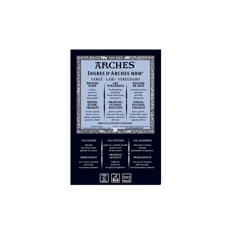 Material Bellas Artes - Pintura - Hoja Ingres Arches MBM 130  gr, 50X65 cm | totenart.com