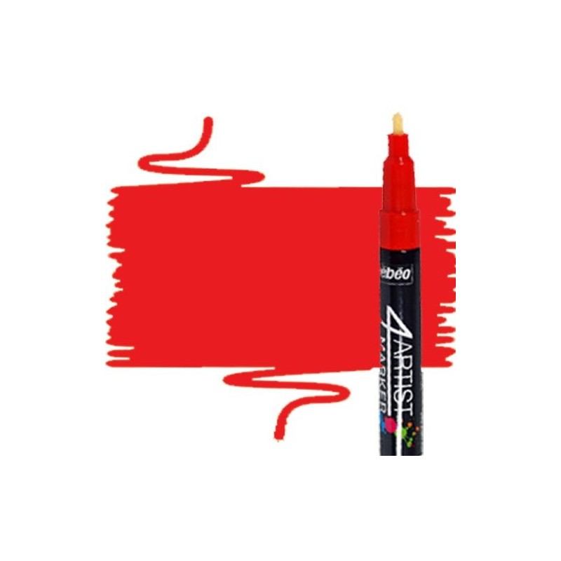 Material Bellas Artes - Pintura - Rotulador 4Artist Pebeo al Óleo 2 mm rojo | totenart.com