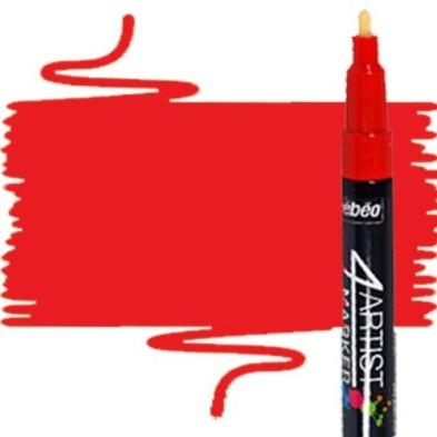 Material Bellas Artes - Pintura - Rotulador 4Artist Pebeo al Óleo 2 mm rojo | totenart.com