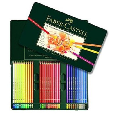 Material Bellas Artes – pintura-y-dibujo - Estuche de Lápices color POLYCHROMO, Faber Castell (60 colores) | totenart.com