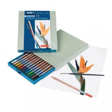 Material Bellas Artes – pintura-y-dibujo - Estuche de 12 lápices acuarelables Sakura Bruynzeel\n | totenart.com