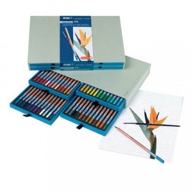 Material Bellas Artes – pintura-y-dibujo - Estuche de 48 lápices acuarelables Sakura Bruynzeel | totenart.com