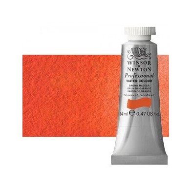 Material Bellas Artes - Pintura - Acuarela Profesional Winsor & Newton color naranja Winsor sombra roja 723 (14 ml) S1 | totenar