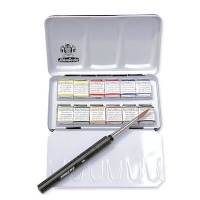 Material Bellas Artes - Pintura - Caja acuarelas Schmincke Horadam, 12 1/2 godets  | totenart.com
