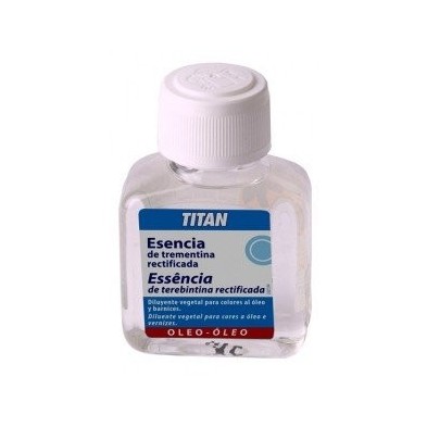 Material Bellas Artes-Materiales Pintura-Esencia de trementina Titan, 250 ml.