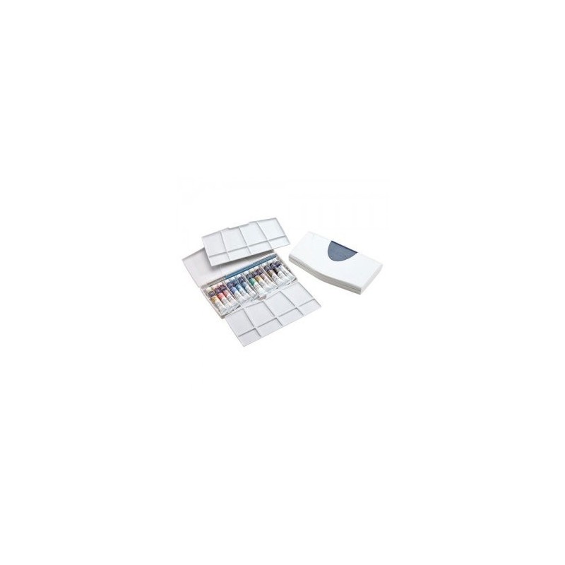 Material Bellas Artes - Pintura - Caja con 12 acuarelas Cotman en tubo 8 ml. y pincel Winsor & Newton | totenart.com