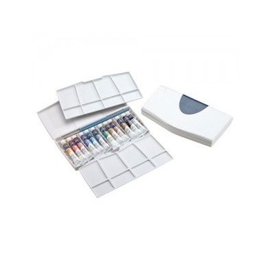 Material Bellas Artes - Pintura - Caja con 12 acuarelas Cotman en tubo 8 ml. y pincel Winsor & Newton | totenart.com