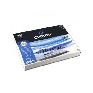 Material Bellas Artes – pintura-y-dibujo - Acuarela Canson Montval 200 gr, 24x32, G. Fino, Block 100 h. | totenart.com