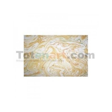 Material Encuadernacion-Guarda aguas hecha a mano, amarilla