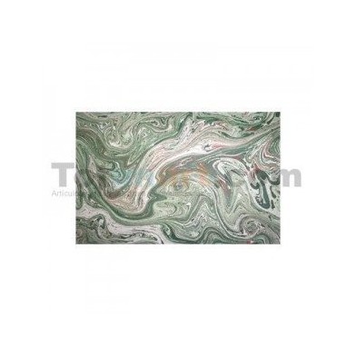 Material Encuadernacion-Guarda aguas hecha a mano, verde