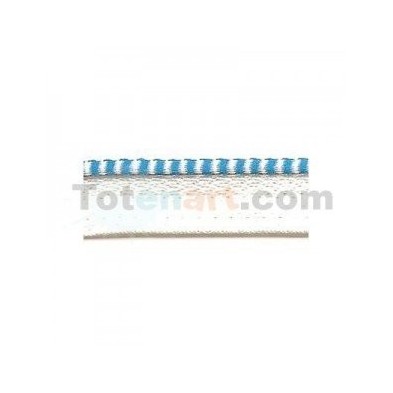 Material Bellas Artes-Encuadernacion-Cabezada encuadernacion azul y blanco, 1 mt