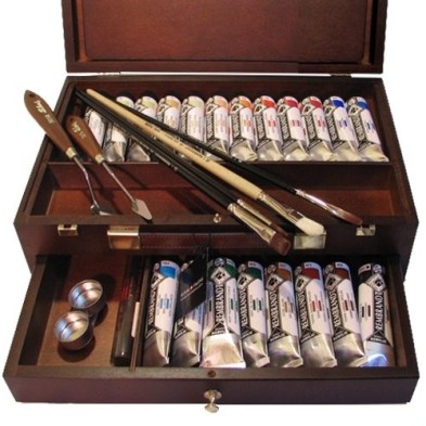 Material Bellas Artes - Pintura - Caja de madera Master acrilico Rembrandt | totenart.com