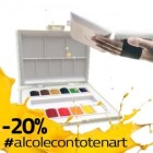 Material Bellas Artes - Pintura - Caja acuarelas Sennelier, 12 godets con correa elástica ** | totenart.com
