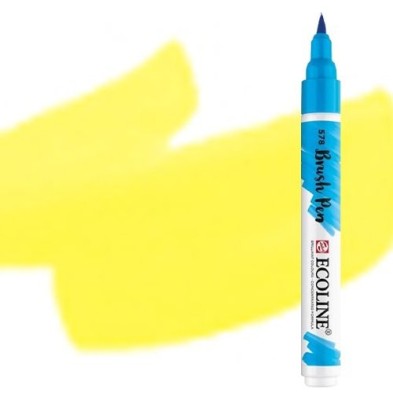 Material Bellas Artes - Pintura - Rotulador Acuarela Ecoline Brush Pen Amarillo Claro | totenart.com