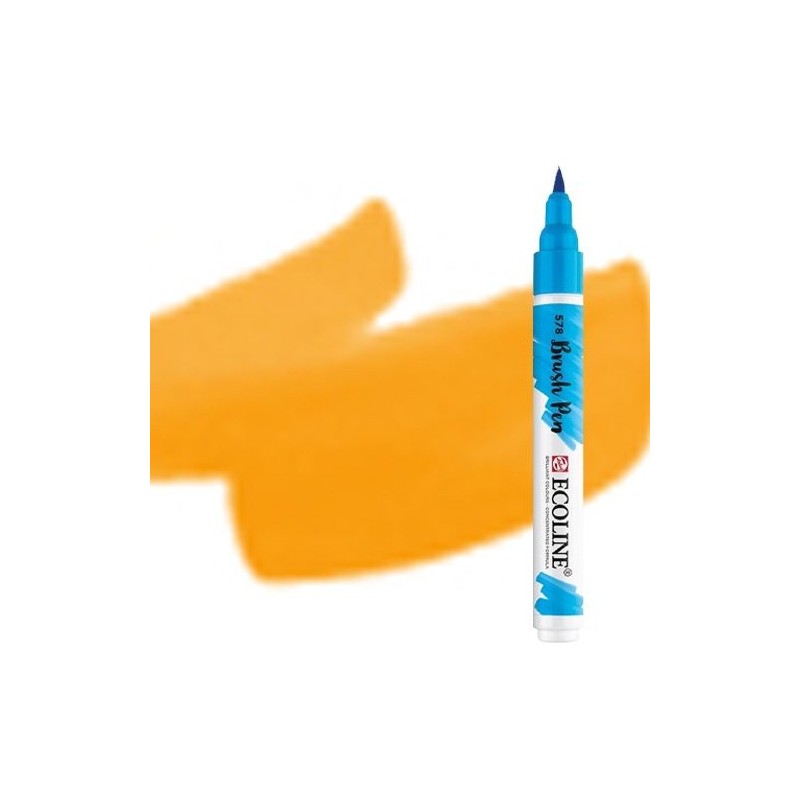 Material Bellas Artes - Pintura - Rotulador Acuarela Ecoline Brush Pen Amarillo Oscuro ** | totenart.com