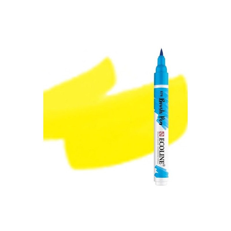 Material Bellas Artes - Pintura - Rotulador Acuarela Ecoline Brush Pen Amarillo Limon ** | totenart.com