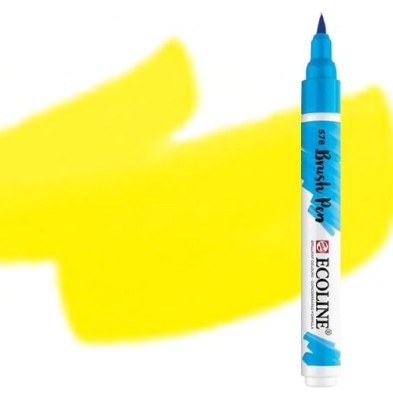 Material Bellas Artes - Pintura - Rotulador Acuarela Ecoline Brush Pen Amarillo Limon ** | totenart.com
