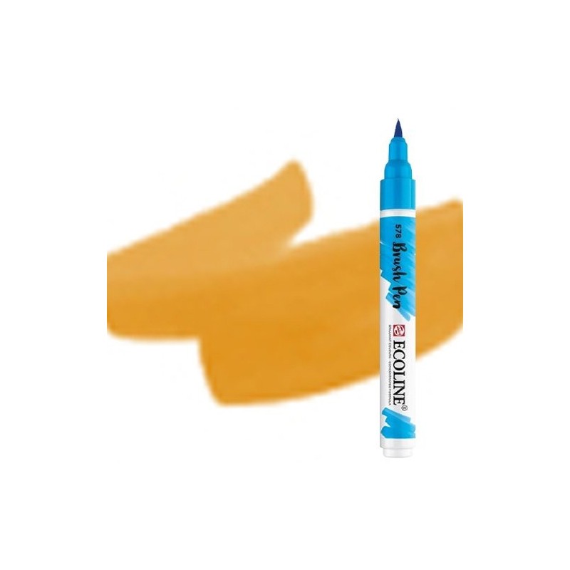 Material Bellas Artes - Pintura - Rotulador Acuarela Ecoline Brush Pen Ocre Amarillo ** | totenart.com