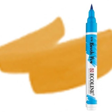 Material Bellas Artes - Pintura - Rotulador Acuarela Ecoline Brush Pen Ocre Amarillo ** | totenart.com