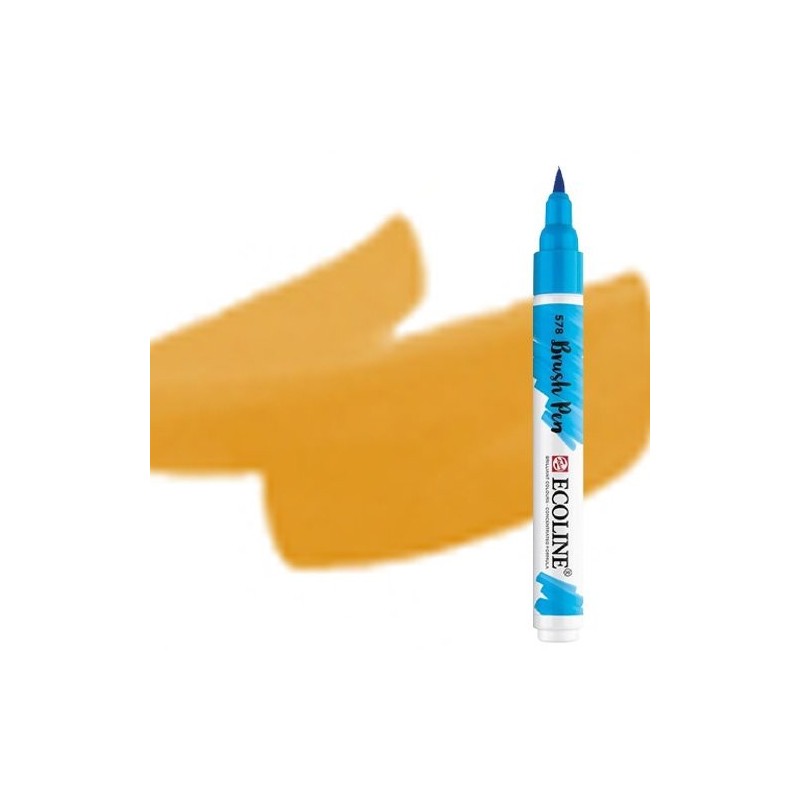Material Bellas Artes - Pintura - Rotulador Acuarela Ecoline Brush Pen Ocre Oscuro ** | totenart.com