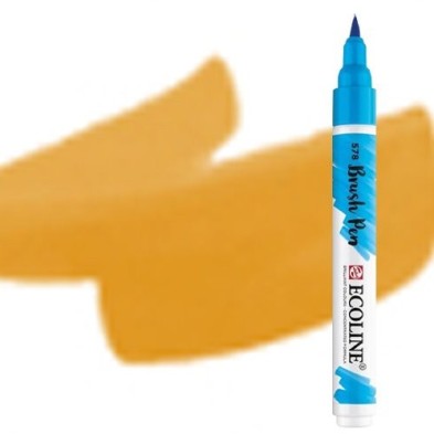 Material Bellas Artes - Pintura - Rotulador Acuarela Ecoline Brush Pen Ocre Oscuro ** | totenart.com