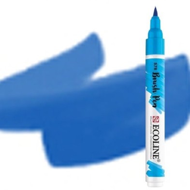 Material Bellas Artes - Pintura - Rotulador Acuarela Ecoline Brush Pen Azul Ultramar Oscuro ** | totenart.com