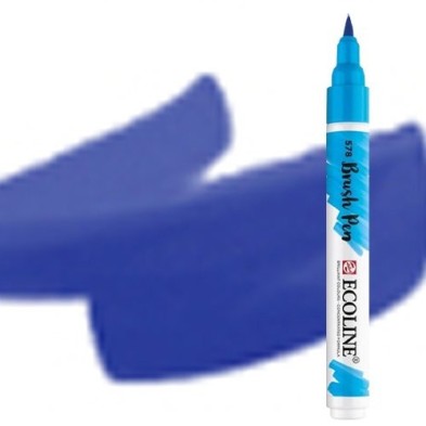 Material Bellas Artes - Pintura - Rotulador Acuarela Ecoline Brush Pen Ultramar Violeta ** | totenart.com