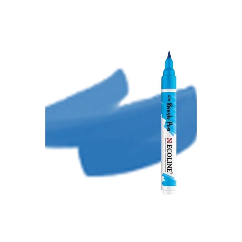 Material Bellas Artes - Pintura - Rotulador Acuarela Ecoline Brush Pen Azul Prusia | totenart.com