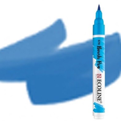 Material Bellas Artes - Pintura - Rotulador Acuarela Ecoline Brush Pen Azul Prusia | totenart.com