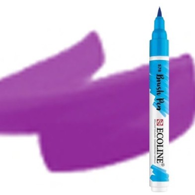 Material Bellas Artes - Pintura - Rotulador Acuarela Ecoline Brush Pen Violeta Rojo ** | totenart.com