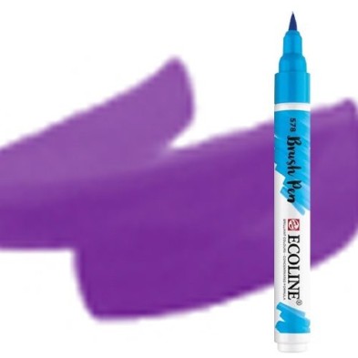 Material Bellas Artes - Pintura - Rotulador Acuarela Ecoline Brush Pen Violeta Azul ** | totenart.com