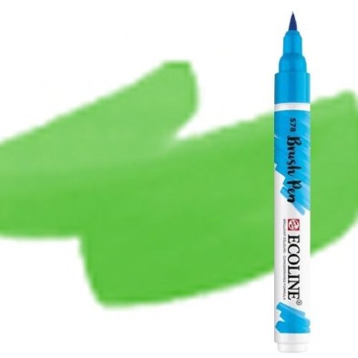 Material Bellas Artes - Pintura - Rotulador Acuarela Ecoline Brush Pen Verde Claro ** | totenart.com