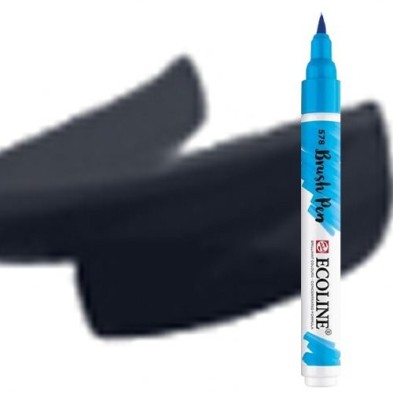 Material Bellas Artes - Pintura - Rotulador Acuarela Ecoline Brush Pen Negro | totenart.com