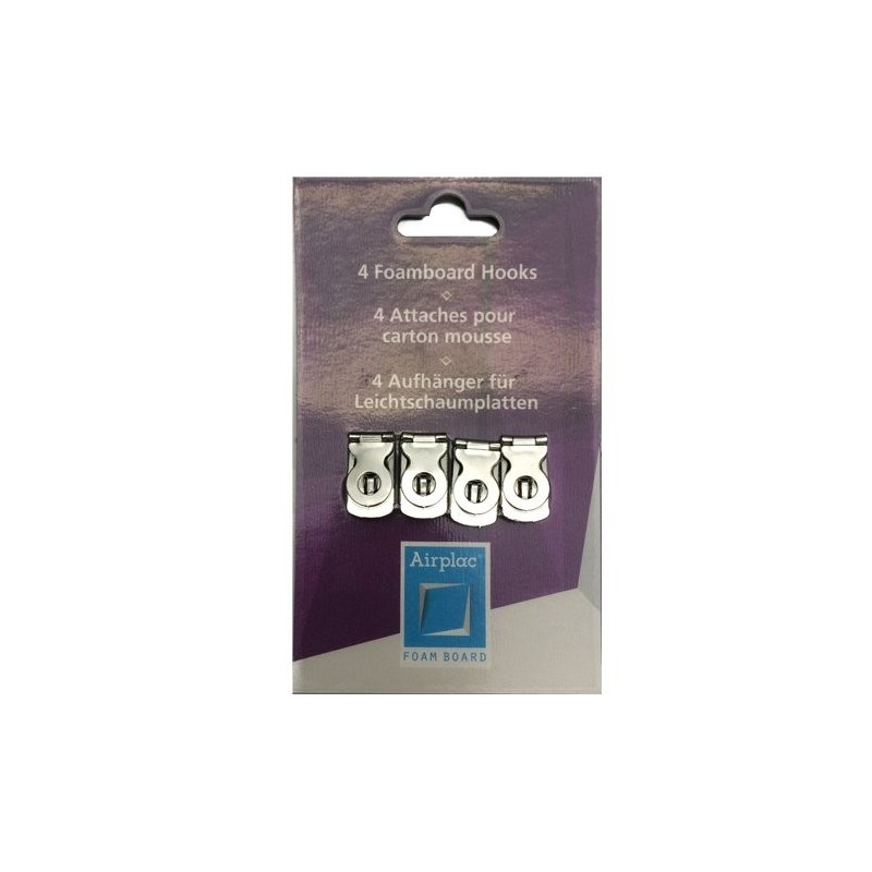 Material Bellas Artes-Encuadernacion-Colgador para carton pluma, blister 5 uds.