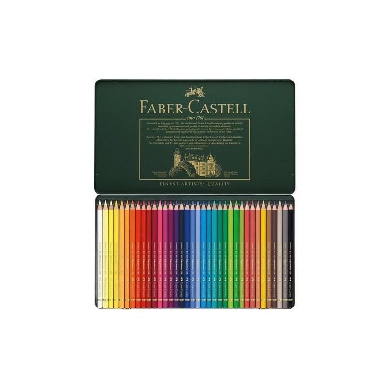Material Bellas Artes - Pintura - Estuche de Lápices color POLYCHROMO, Faber Castell (36 colores) | totenart.com