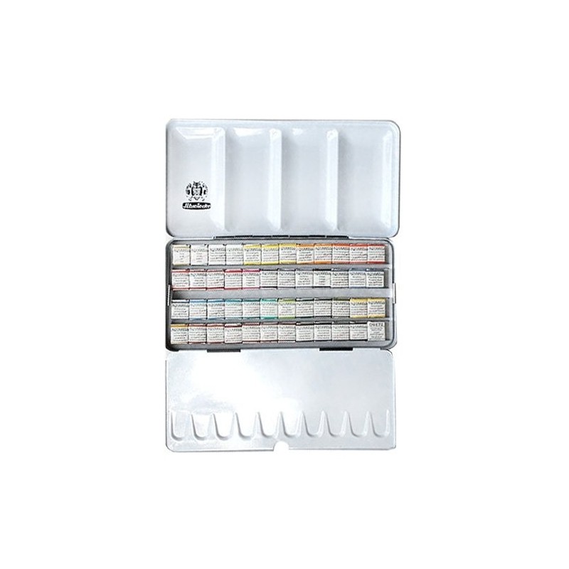 Material Bellas Artes - Pintura - Caja acuarelas de metal Schmincke Horadam, 48 1/2 godets  | totenart.com